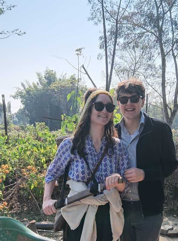 Happy international travellers exploring undiscovered meaningful travel experiences in lesser-known Indian destinations, away from tourist traps.